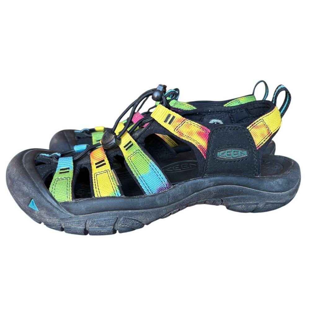 Keen Womens Tie Dye Rainbow Newport Retro Sandal Hybrid Water - Deck Shoe size 8